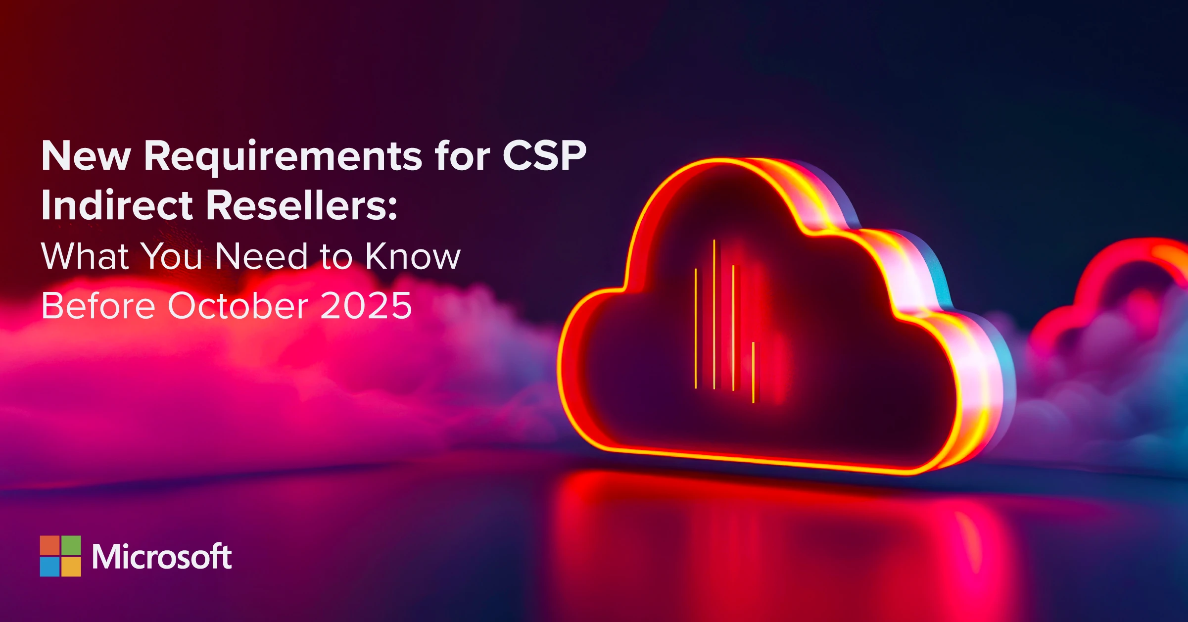 A 3d cloud shape | New Microsoft Cloud Service Provider Requirements