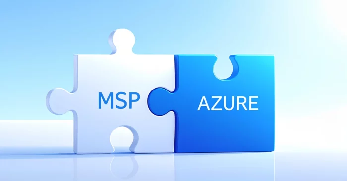 Pièces de casse-tête illustrant la complémentarité entre MSP et Azure / Puzzle pieces showing the perfect partnership between MSP and Azure